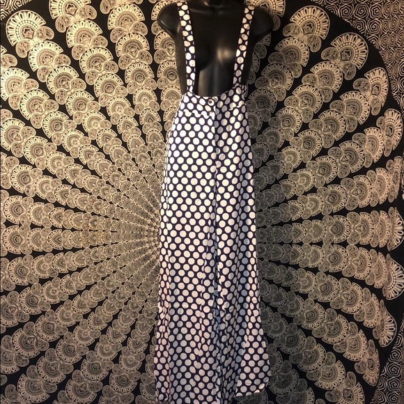 Polka Dots Overall Pants - Picture 2 of 8